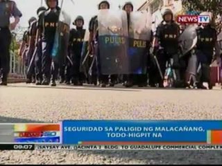 NTG: Seguridad sa paligid ng Malacañang, todo-higpit na (050112)