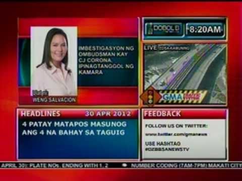 DB: Imbestigasyon ng Ombudsman kay CJ Corona, ipinagtanggol ng Kamara (043012)