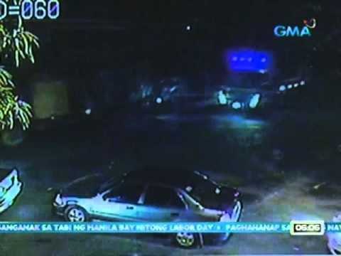 UB: Pagbangga ng isang kotse sa sinusundang kotse, huli sa CCTV (Pasig city)