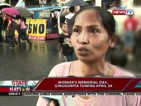 SONA: Worker's Memorial day, ginugunita tuwing April 28
