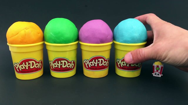 Play Doh Ice Cream Surprise Eggs Lalaloopsy Shopkins The Simpsons Minions Surprise Toys