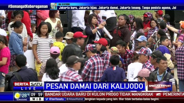 Suasana Doa Bersama di Acara Pesan Damai dari Kalijodo