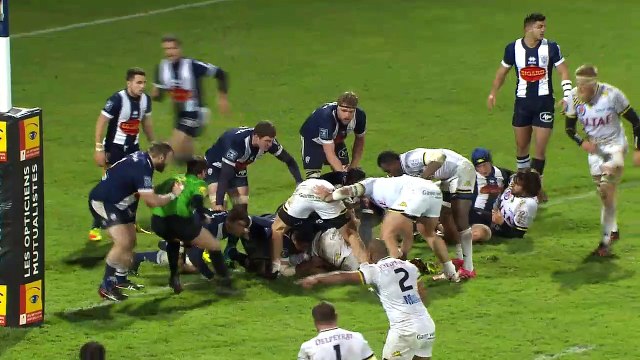 SITE OFFICIEL STADE MONTOIS RUGBY - ESSAI 1 B. GORGADZE - AGEN vs SMR