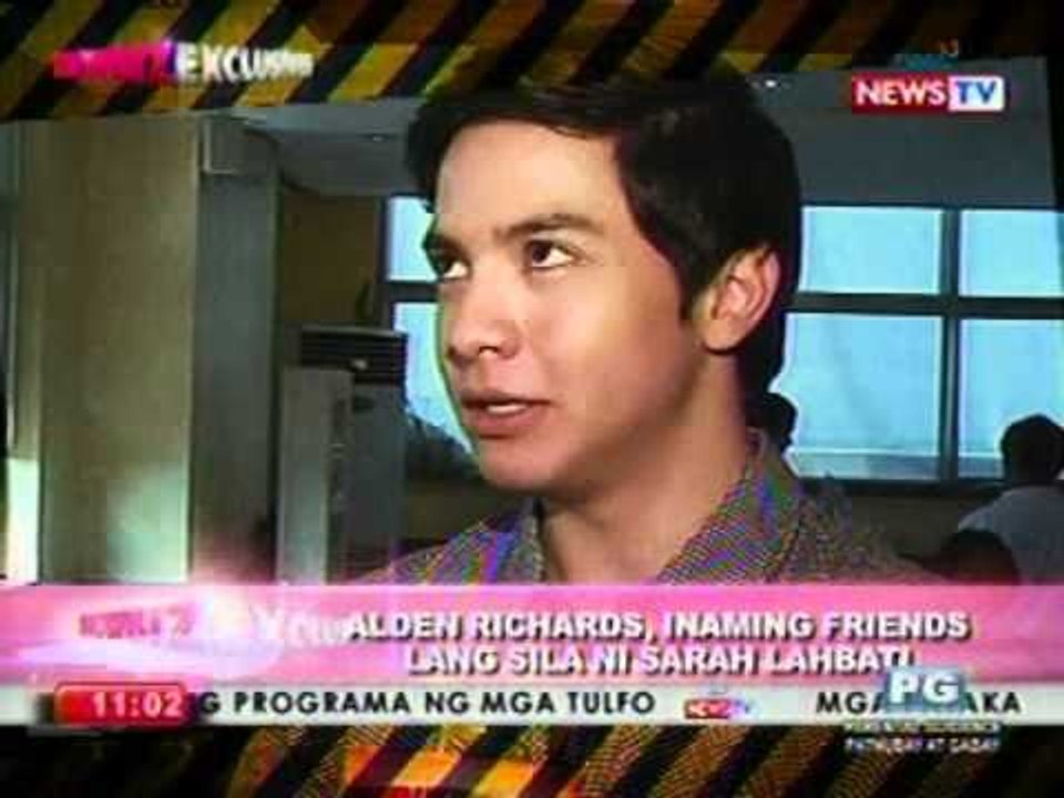 SE: Alden Richards, inaming friends lang sila   ni Sarah Lahbati