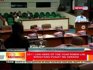 BT: 2011 CNN Hero of the Year Robin Lim,   binigyang pugay ng senado