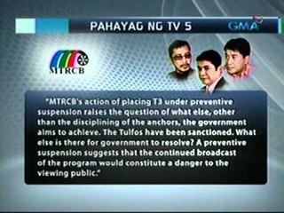 Saksi: Pamunuan ng TV5, magdedemanda laban sa MTRCB