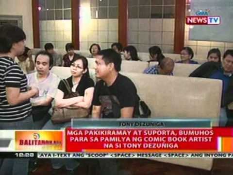 BT: Mga pakikiramay at suporta, bumuhos para sa pamilya ng comic book artist na si Tony Dezuñiga