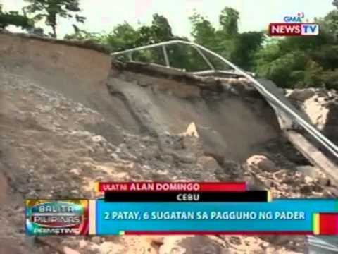 BP: 2 patay, 6 sugatan sa pagguho ng pader (Cebu)