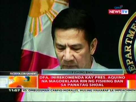 BT: PNoy, ikinatuwa ang fishing ban ng China sa panatag Shoal simula bukas