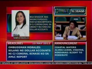 DB: Mga senador, mas naging pursigido na makompronta si Corona dahil sa milyones na dollar accounts