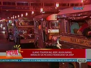 UB: Ilang tsuper ng jeep, kusa nang ibinalik sa P8 ang pamasahe (051512)