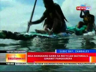 BT: Mga bangkang gawa sa recycled materials,   ginamit pangkarera sa Zambales