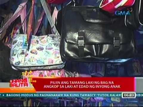 UB: Tips sa pagpili ng school bags (051412)