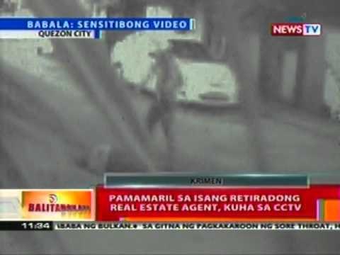 BT: Pamamaril sa isang retiradong real estate agent, kuha sa CCTV