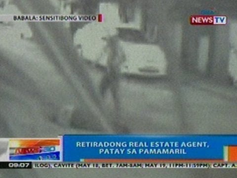 NTG: Retiradong real estate agent, patay sa pamamaril sa QC (051712)