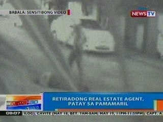 NTG: Retiradong real estate agent, patay sa pamamaril sa QC (051712)