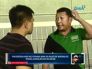 Saksi: Pagdedeklara ng fishing ban sa Bajo de Masinloc, pinag-aaralan na ng BFAR