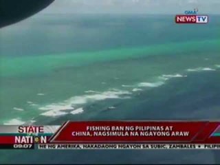 SONA: Fishing ban ng China sa Panatag Shoal, nagsimula ngayon
