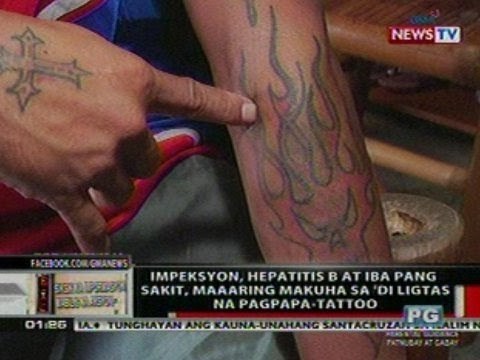 OC: Impeksyon, hepatitis B at iba pang sakit, maaring makuha sa di ligtas na pagpapa- tattoo