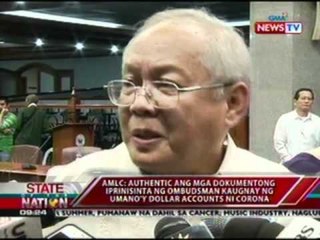 SONA: AMLC: Authentic ang mga dokumentong iprinisinta ni Ombudsman Morales