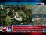 NTL: Minimum wage earners sa Metro Manila,   makakatanggap ng P30 dagdag sa COLA