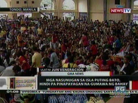 OC: Mga nasunugan sa Isla Puting Bato, siksikan pa rin sa evacuation center