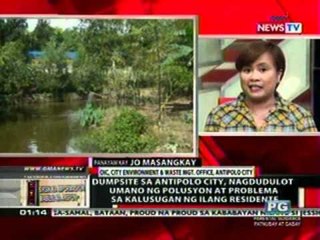 OC: Dumpsite sa Antipolo City, nagdudulot ng polusyon at problema sa kalusugan ng ilang residente