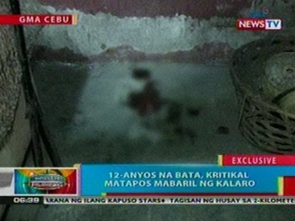 BP:  12-anyos na bata, kritikal nang mabaril ng   kalaro sa Cebu