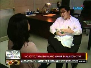 Download Video: 24 Oras: Vic Sotto, tatakbo bilang mayor sa Quezon City?