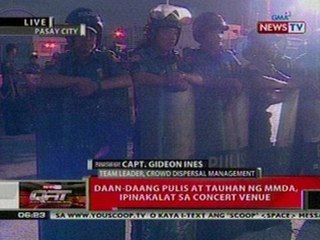 QRT: Daan-daang pulis at tuahan ng MMDA,   ipinakalat sa concert venue ni Lady Gaga