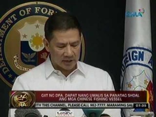 24 Oras: Mga Tsino, tuloy raw sa pangingisda sa Panatag Shoal kahit may fishing ban