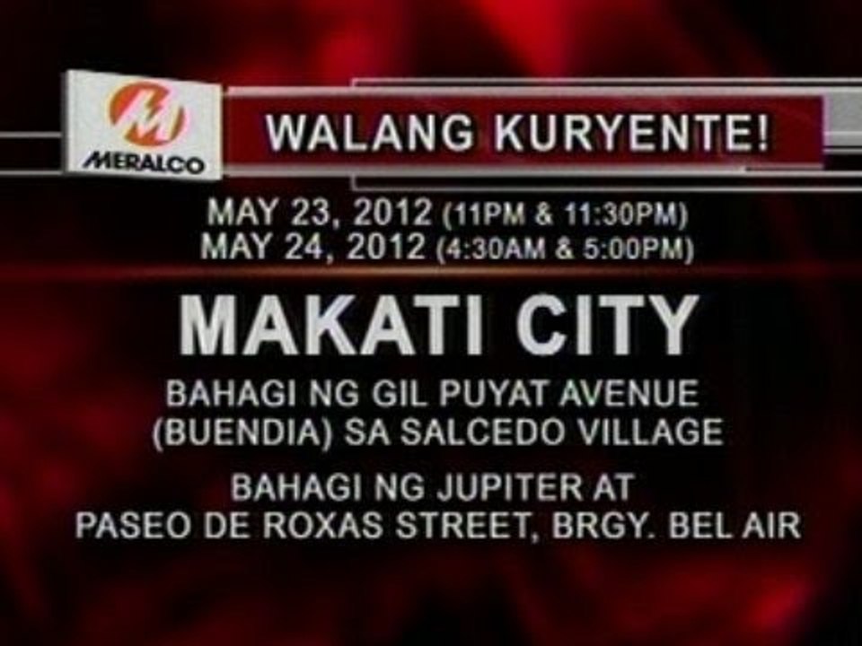 OC: Power interruption (May 23-24, 2012)