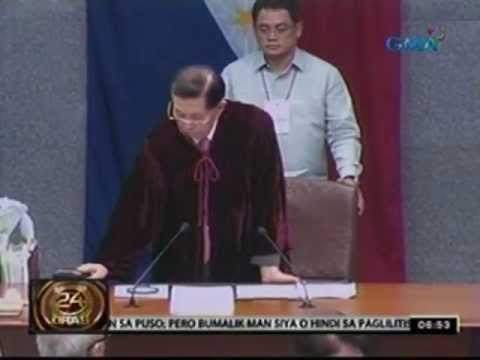 24 Oras: Corona, sedated daw kaya 'di nakausap ni Lead Counsel Serafin Cuevas