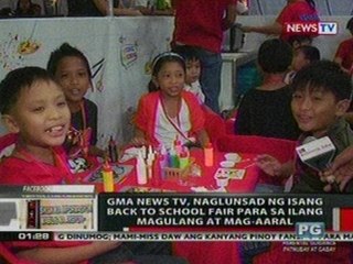 OC: GMA News TV, naglunsad ng isang back to   school fair para sa ilang magulang at   mag-aaral