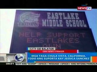 NTG: Mga taga-Chula Vista, California, todo ang suporta kay Jessica Sanchez