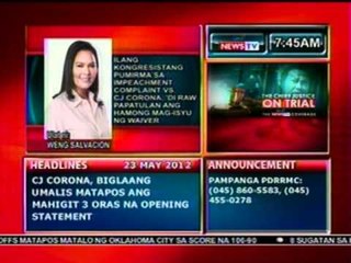 Mga kongresistang pumirma sa Impeachment complaint, 'di raw papatulan ang hamong mag-isyu ng waiver