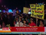 UB: Mga grupong kontra sa concert ni Lady Gaga, nag-prayer vigil (052212)