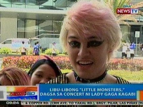 NTG: Libu-libong 'Little Monsters', dagsa sa concert ni Lady Gaga kagabi (052212)