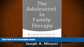 Read Online The Adolescent in Family Therapy: Breaking the Cycle of Conflict and Control For Kindle