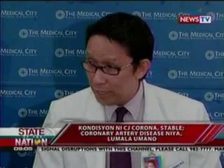 SONA: Kondisyon ni Corona, stable; Coronary artery disease niya, lumala umano