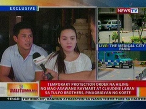 BT: TRO na hiling ng mag-asawang Raymart at Claudine vs Tulfo brothers, pinagbigyan ng korte