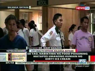 OC: 58 tao, nabiktima ng food poisoning matapos umanong kumain ng dirty ice cream
