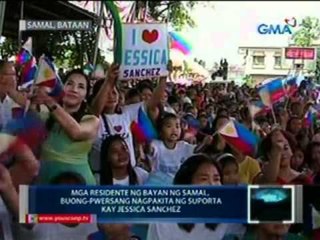 Saksi: Mga residente ng bayan ng Samal, buong-pwersang nagpakita ng suporta kay Jessica Sanchez
