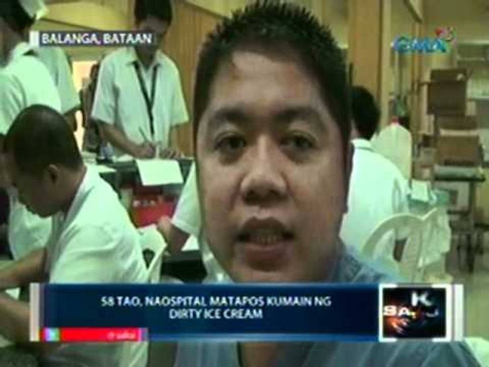 Saksi: 58 katao, naospital matapos kumain ng dirty ice cream