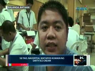 Saksi: 58 katao, naospital matapos kumain ng dirty ice cream