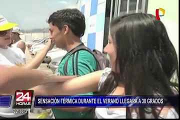 Lima: sensación térmica llegará a 38 grados en febrero