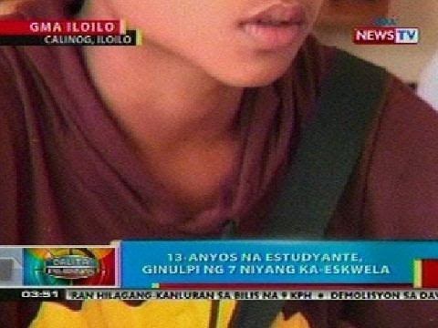 BP: 13-anyos na estudyante, ginulpi umano ng 7 niyang kaeskwela