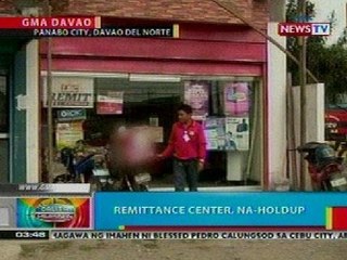 BP: Remittance center sa Davao, na-holdup