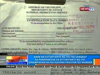 6 na estudyante ng FEU na sangkot sa pananaksak, sinampahan na ng kasong frustrated murder