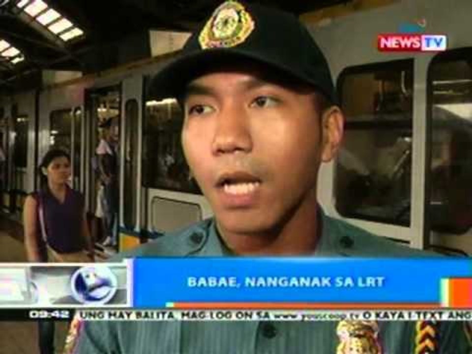 Babae, nanganak sa LRT